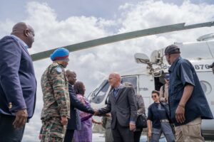 Après Beni, le chef de la MONUSCO James Swan en visite à Goma
